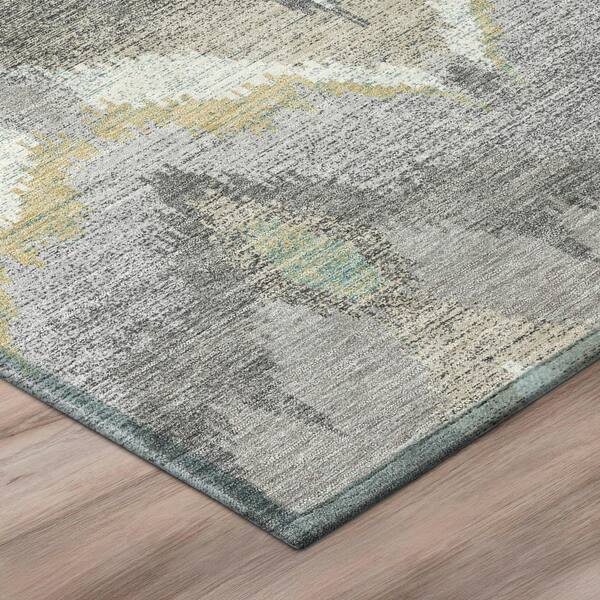 Chantille Machine Washable Indoor/Outdoor Abstract ACN2926 Gray 3 ft. x 5 ft. Area Rug