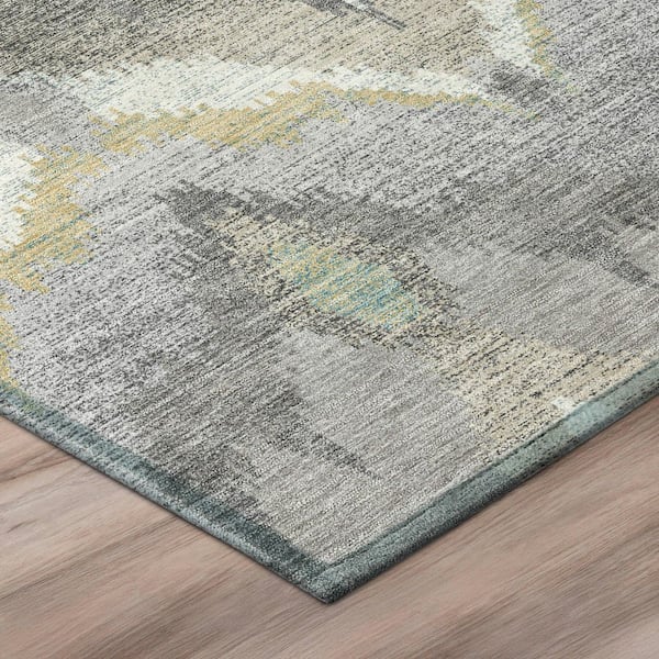 Chantille Machine Washable Indoor/Outdoor Abstract ACN2926 Gray 5 ft. x 7 ft. 6 in. Area Rug