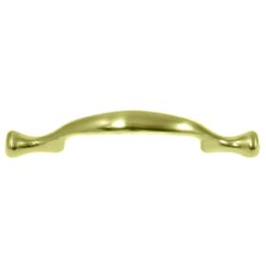 Celebration 3 in. Center-to-Center Polished Brass Bar Pull Cabinet Pull