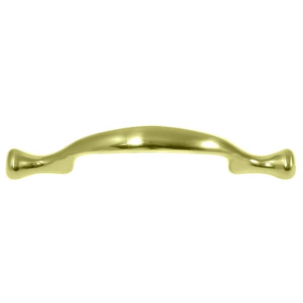 Laurey Celebration 3 in. Center-to-Center Polished Brass Bar Pull Cabinet Pull
