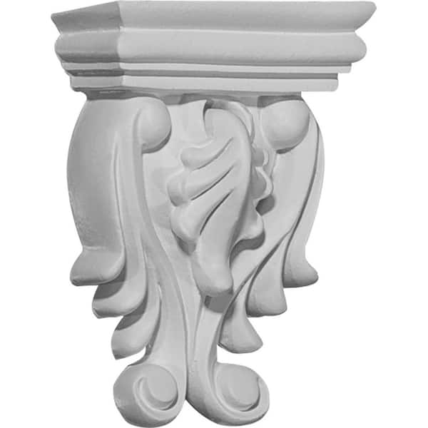 Ekena Millwork 2-5/8 in. x 1-3/8 in. x 3-5/8 in. Primed Polyurethane Odessa Corbel