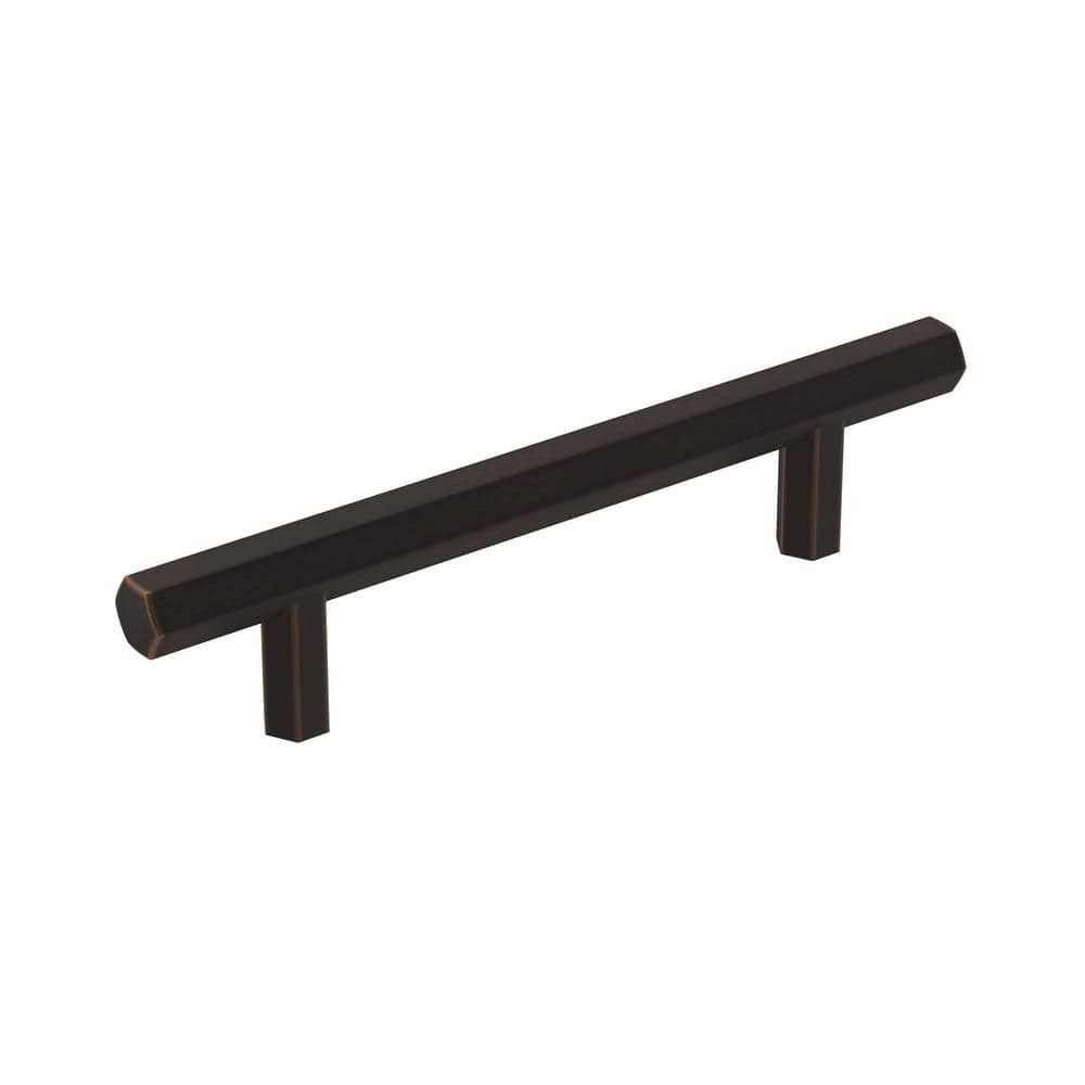 Caliber 3-3/4 in. (96mm) Modern Oil-Rubbed Bronze Bar Cabinet Pull