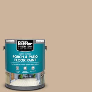 1 gal. #PPU4-07 Mushroom Bisque Gloss Enamel Interior/Exterior Porch and Patio Floor Paint