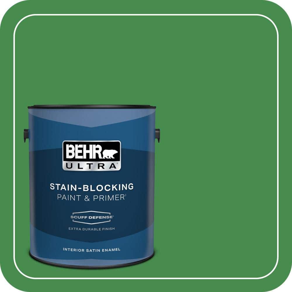 1 gal. #MQ4-48 Planet Green Extra Durable Satin Enamel Interior Paint & Primer price history on PriceWatchPro