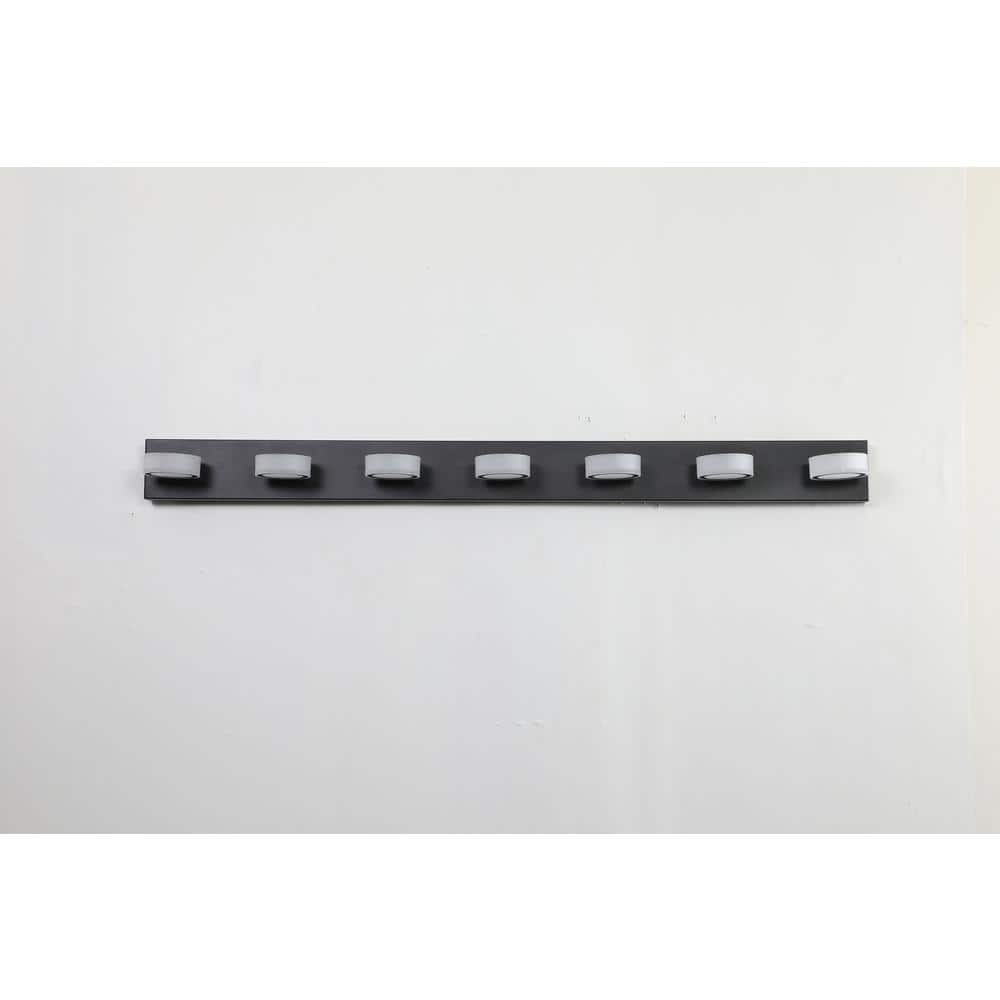 52.2 in. Black 7-Light Modern LED Vanity Light Bar Bath Wall Lighting Fixtures price history on PriceWatchPro