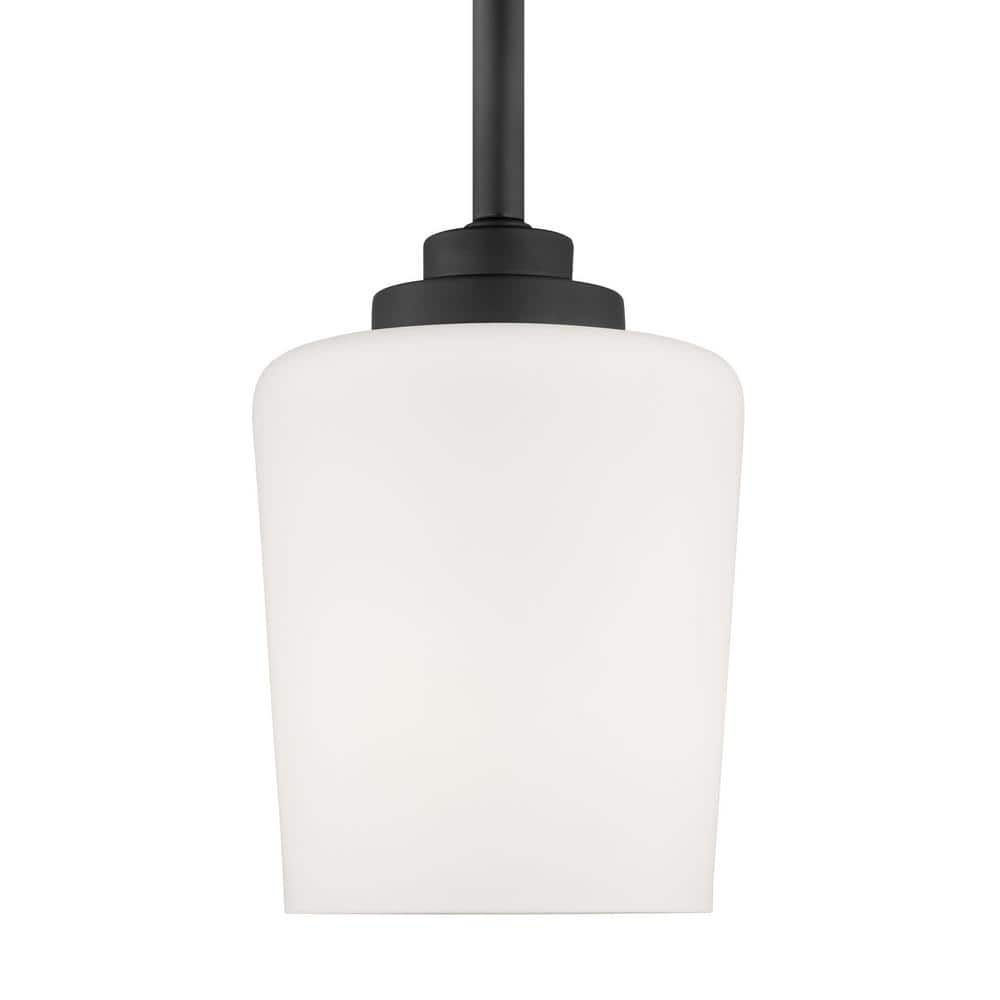 Midnight Black Glass Mini Pendant Light