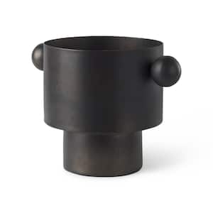 Juno 6.5 H Medium Black Iron Vase