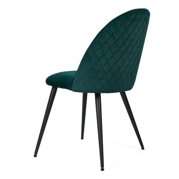 Retro velvet dining outlet chairs