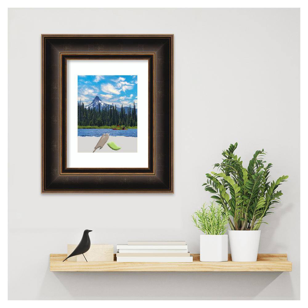 17" x 20" Satin White Wood Wall Picture Frame