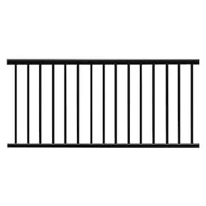 Weatherables Stanford 36 in. H x 96 in. W Textured Black Aluminum Stair  Railing Kit CBR-B36-A8S - The Home Depot