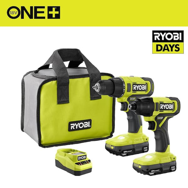 ONE+ 18V Cordless 2-Tool Combo Kit with Drill/Driver, Impact Driver, (2) 1.5 Ah Batteries, and Charger