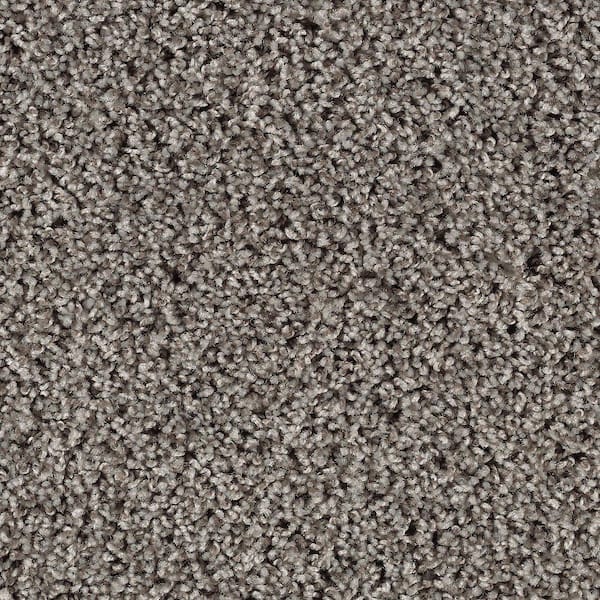 TrafficMaster Kind Heart - Fedora Grey - 12 ft. Wide x Cut to Length 25 oz. Polyester Texture Carpet