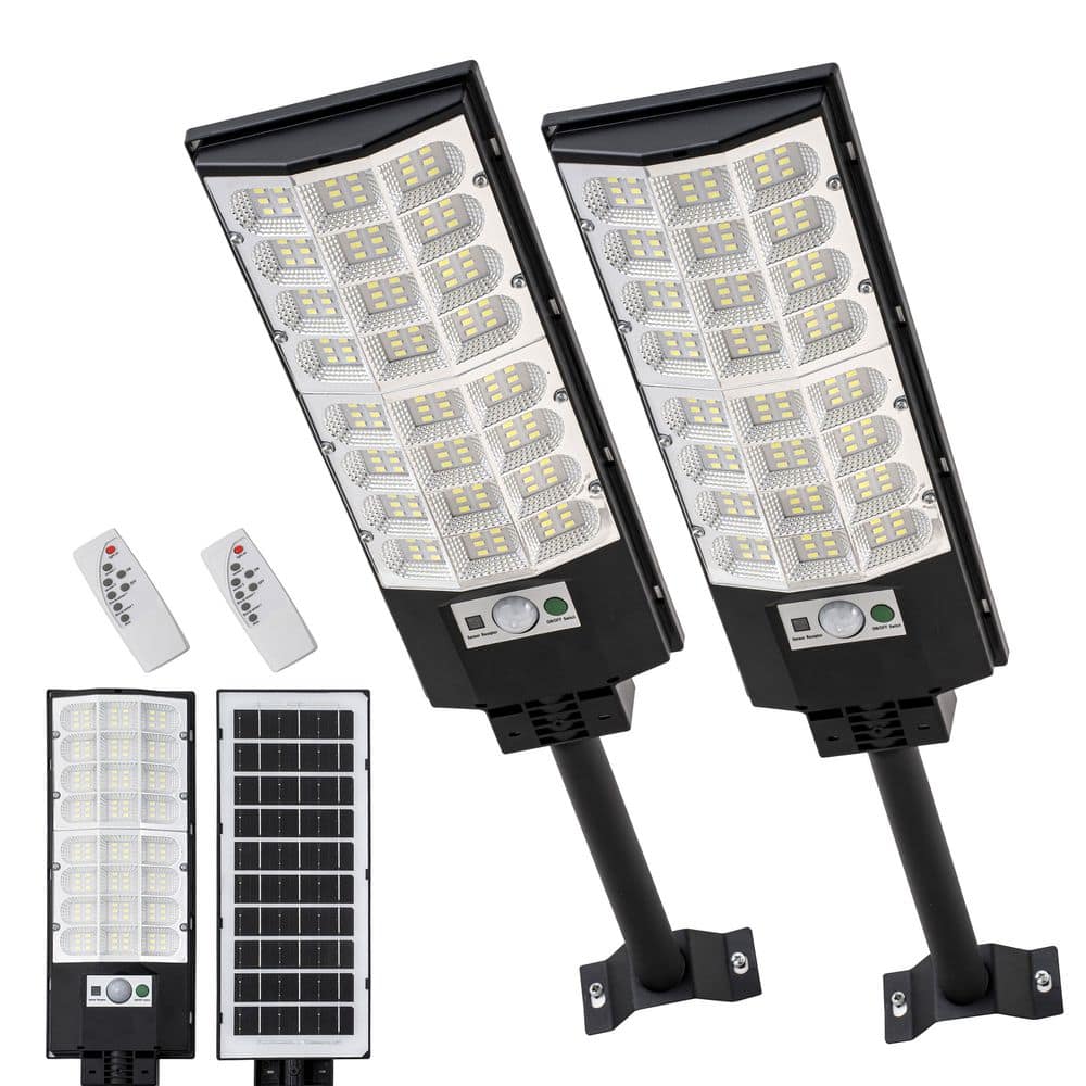 C Cattleya Black 1-Light Motion Sensing Dusk to Dawn Solar