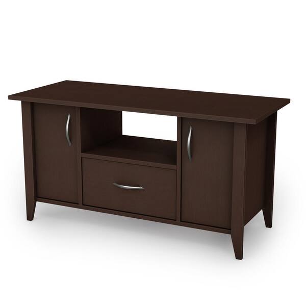 South Shore Classic View 50-Disk Capacity TV Stand   in Chocolate