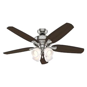 Channing 52 in. Indoor LED Brushed Nickel Ceiling Fan with Light