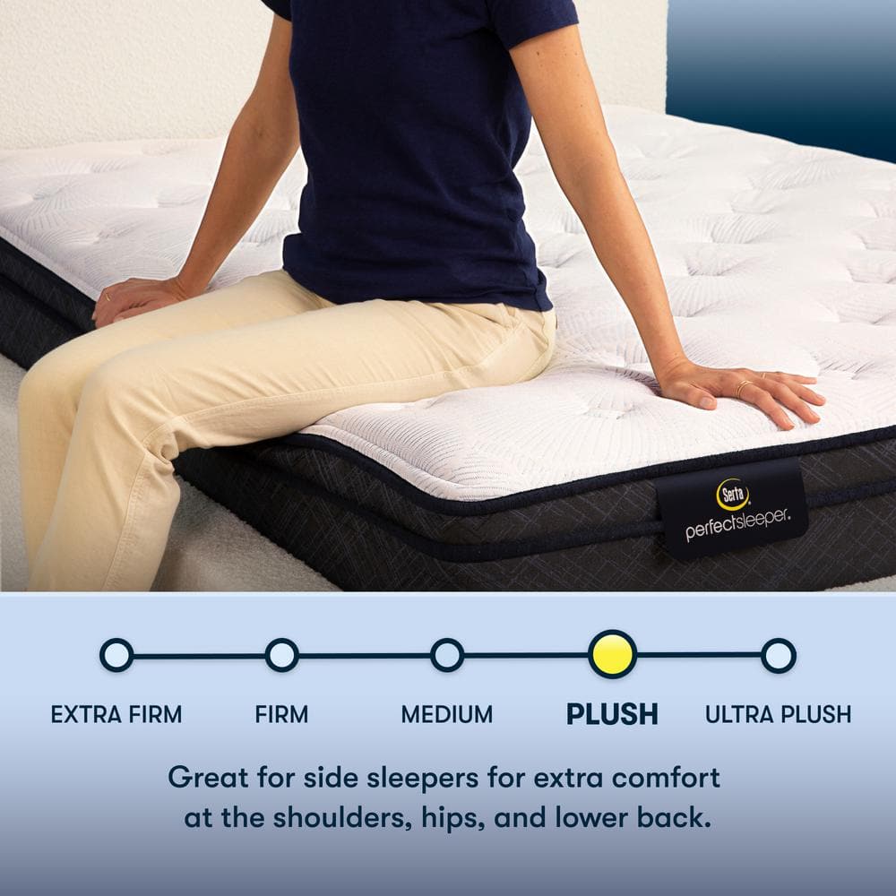 Twin XL Plush Euro Top Innerspring Mattress with Gel Memory Foam