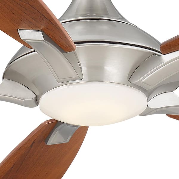 Home Decorators Petersford Integrated LED high quality Indoor Brushed Nickel Ceiling Fan