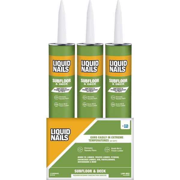liquid nails drywall subfloor construction adhesive lnp 902 cp 64 600