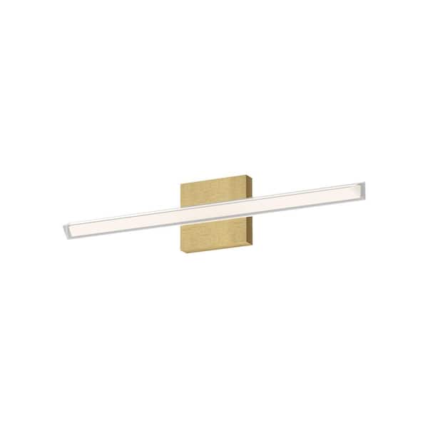 KUZCO Saphir 23-in 1 Light 22-Watt Brushed Gold Integrated LED Vanity Light