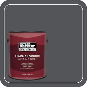 1 gal. #N510-6 Orion Gray Extra Durable Flat Interior Paint & Primer