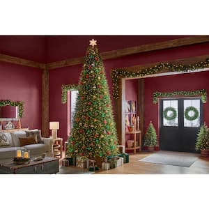 12 ft. Pre-Lit LED Jackson Noble Fir Artificial Christmas Tree