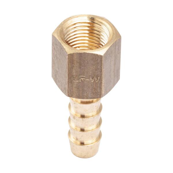 5 PACK) 3/8 HOSE BARB X 1/4 MALE NPT Brass Ppe Fttng Gas Fuel Water +CLAMPS | eBay