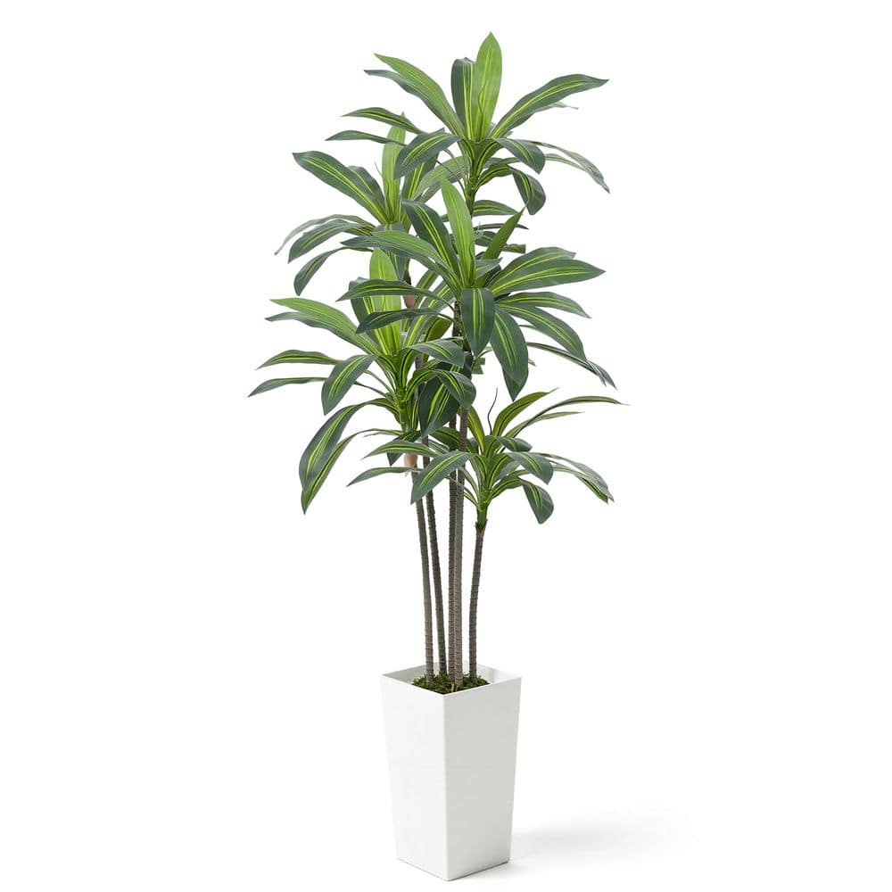 72 in. Artificial Green Indoor Dracaena Tree price history on PriceWatchPro