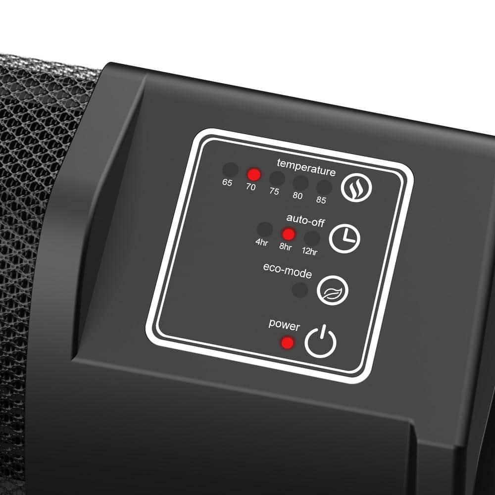Lasko Black Ceramic Low Profile Electric Space Heater
