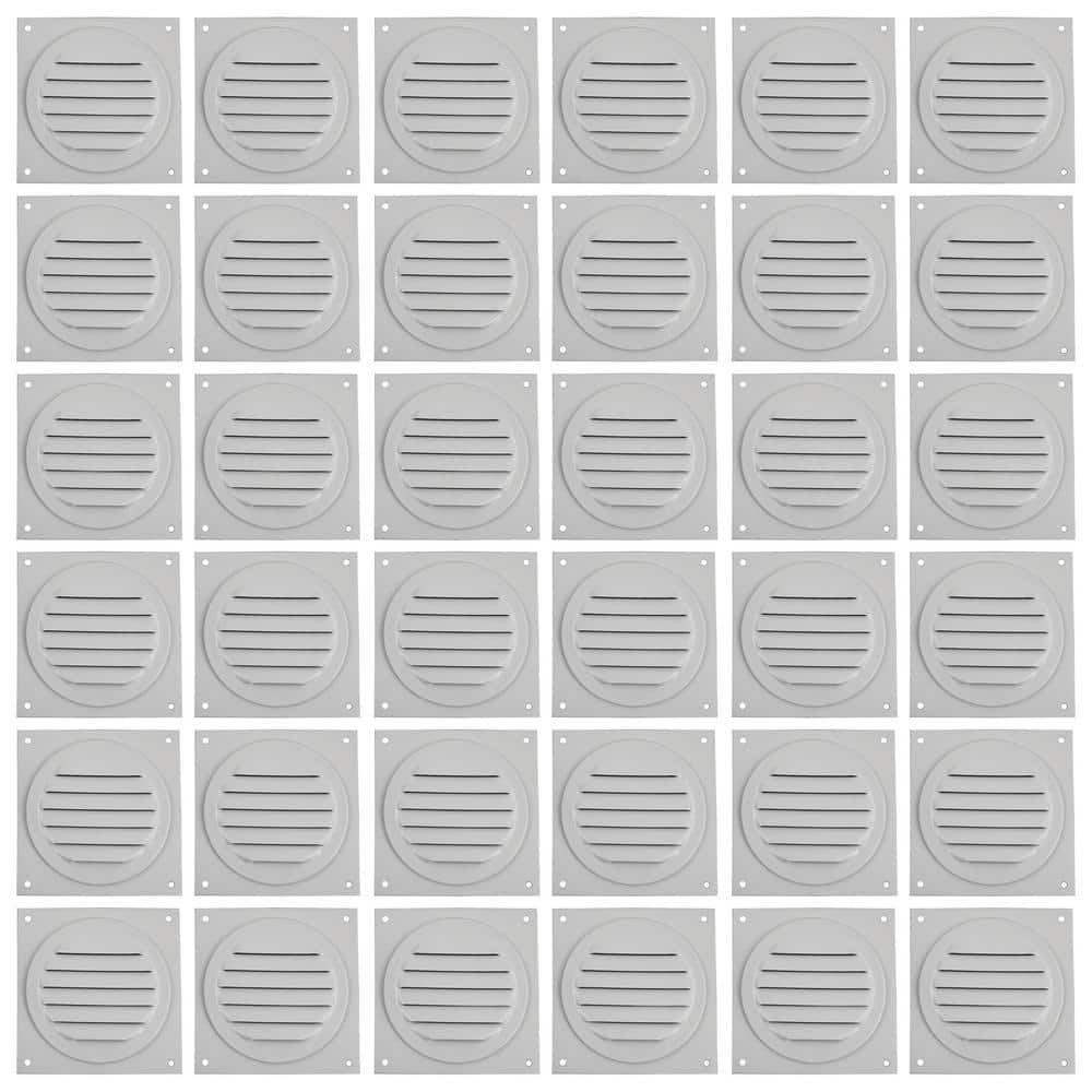 3 in. White Aluminum Round Soffit Vent (36-Pack)