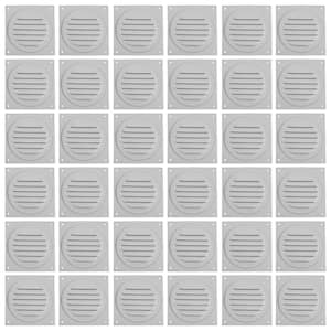 3 in. White Aluminum Round Soffit Vent (36-Pack)