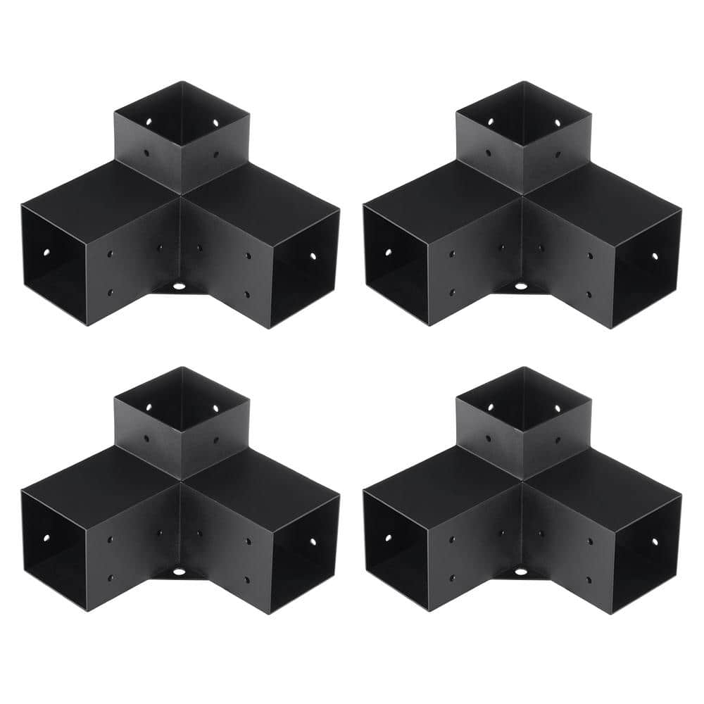 SVOPES 4 x 4 in. Pergola Bracket Kit 4-Pieces Heavy Duty 3