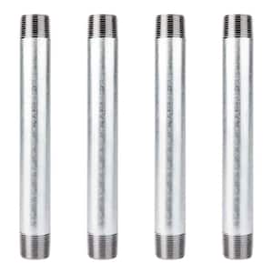 3/4 in. x 8 in. Galvanized Steel Nipple (4-Pack)