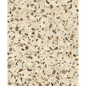 Floored Terrazzo Nutmeg Vinyl Peel and Stick Wallpaper Roll (Covers 30.75 sq. ft.)