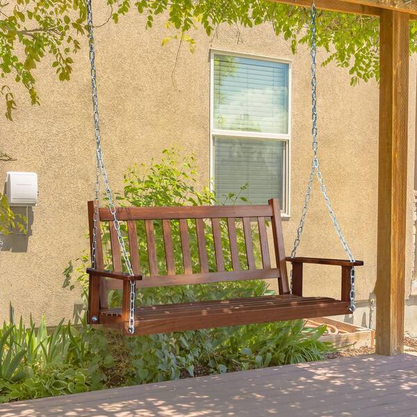 outdoor wood swings