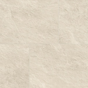 Slate Ivory 24 in. x 48 in. Stone Look Porcelain Floor and Wall Tile (15.50 sq. ft./Case)