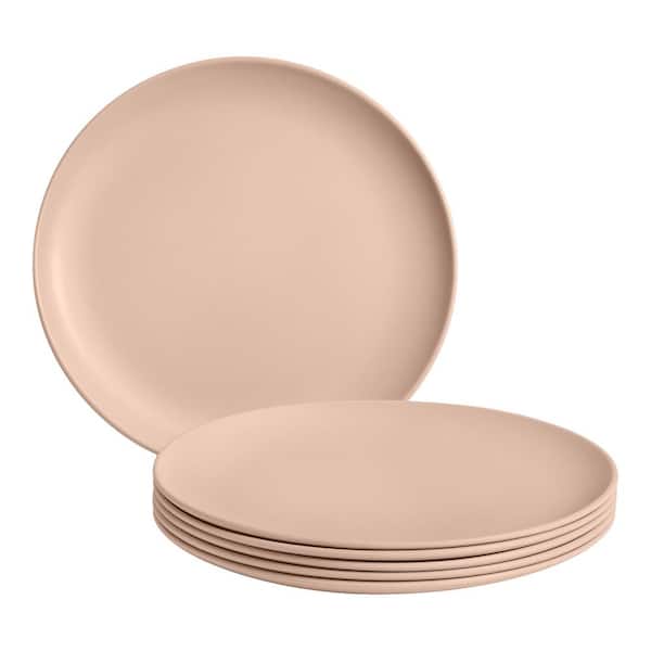 StyleWell Taryn Melamine Dinner Plates in Matte Aged Clay (Set of 6)