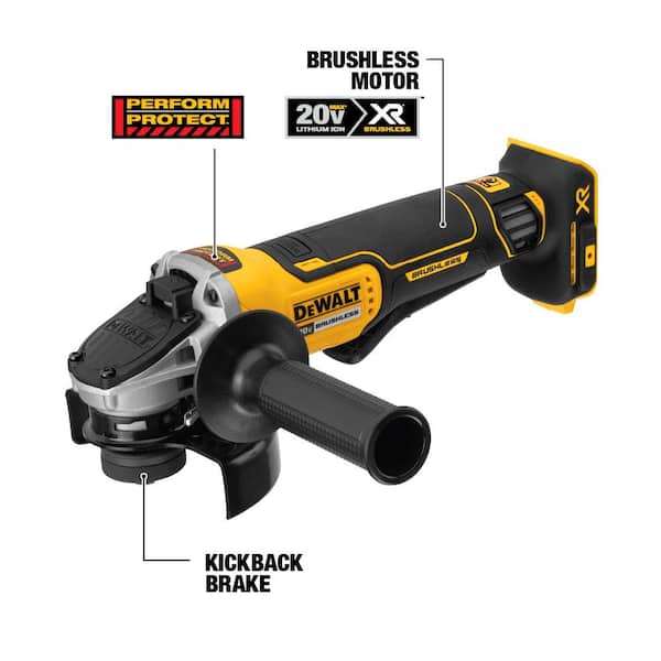 PXC 18-Volt Cordless 5 in. Brushless 8500 RPM Angle Grinder/Cutoff Tool Kit (w/ 3.0-Ah Battery and Fast Charger)
