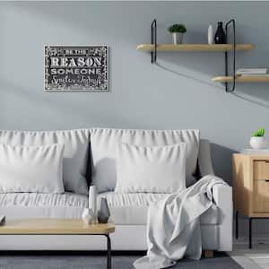12 in. x 18 in. "Black and White Inspirational Word Chalk Drawing" by ALI Chris Wood Wall Art