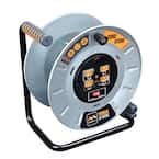 1 ft. 15 Amp 12AWG Large Open Metal Reel With 4-Sockets