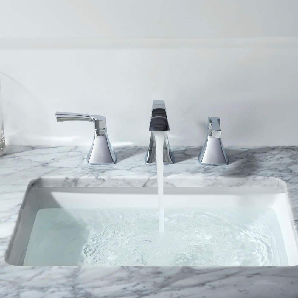 Abbie Polished Chrome 2-Handle Widespread Bathroom Faucet