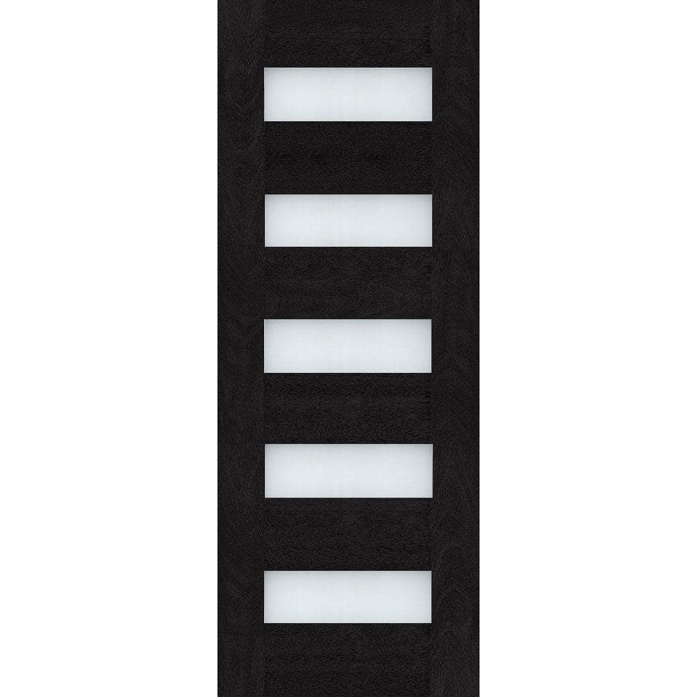 Regency 36 in. x 80 in. Universal Handing 5L Modern Clear Glass Onyx Stain Fiberglass Front Door Slab price history on PriceWatchPro