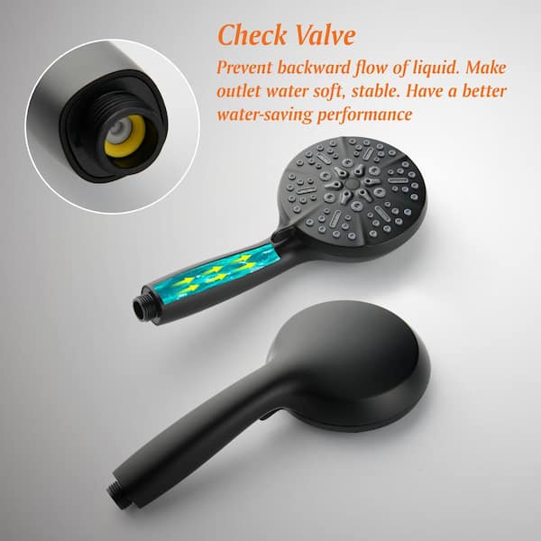 FORCLOVER Single-Handle Wall-Mount Roman Tub Faucet with hand