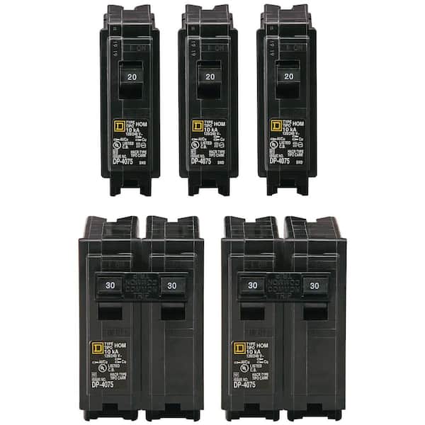 Square D - Homeline 200 Amp 30-Space 60-Circuit Indoor Main Breaker plug-on neutral Electrical Panel with Cover(HOM3060M200PCVP)