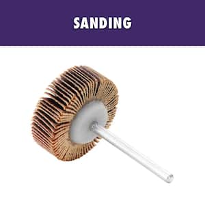 Rotary Tool 120 Grit Sanding Flapwheel (For Metal, Plastic and Wood)