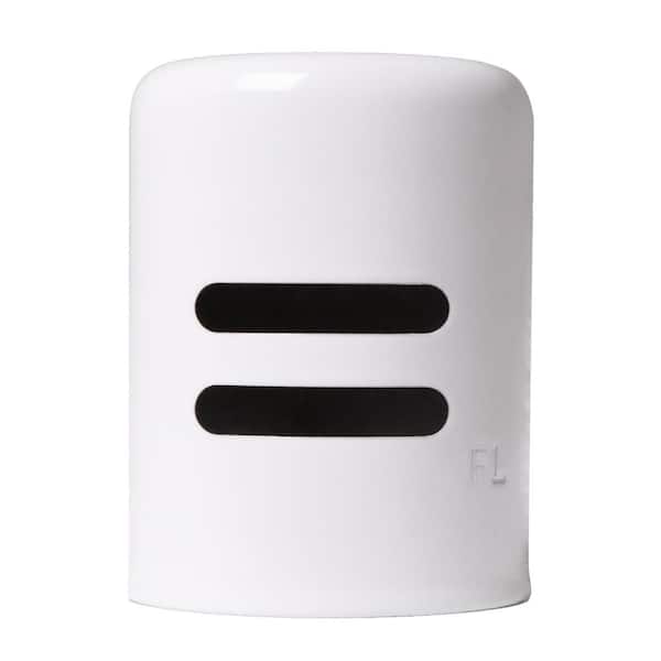 Westbrass 1-5/8 in. x 2-1/4 in. Solid Brass Air Gap Cap Only, Non-Skirted, Powder Coat White
