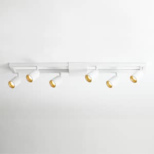 LED Ceiling Track Lights Rotatable Spotlight Bulbs Included 6-Lights 18W Kitchen 