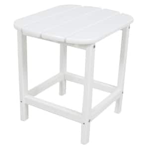 South Beach 18 in. White Patio Side Table