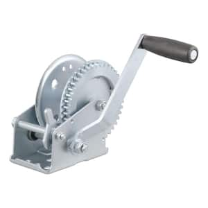 Fulton Trailer Winch 900 Lbs. 7 Manual Handle Crank Strap or Rope