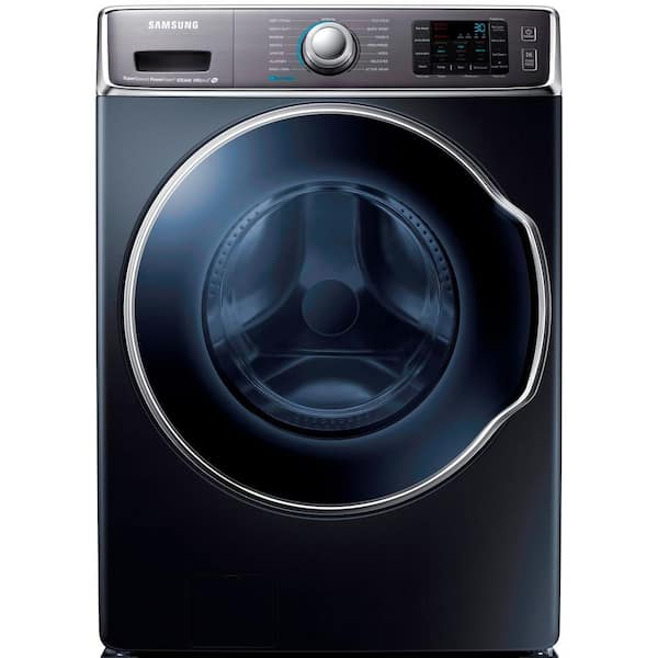 Samsung 30 in. W 5.6 cu. ft. High-Efficiency Front Load Washer with Steam in Onyx