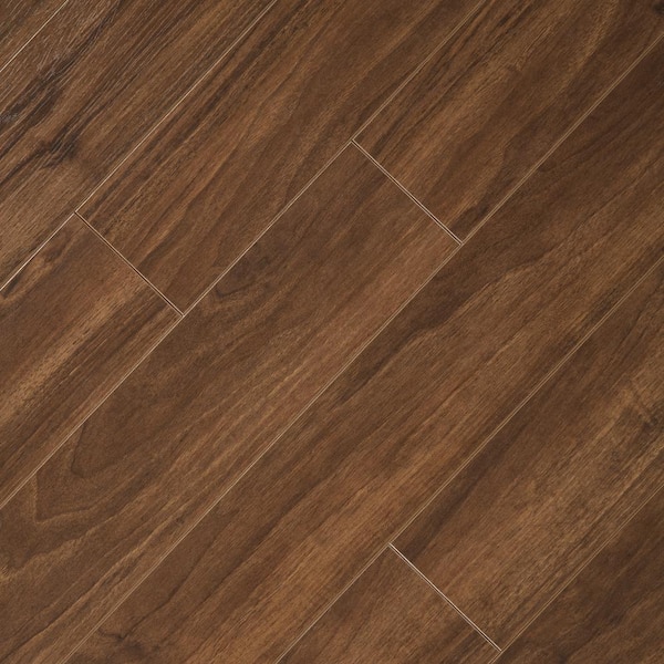 Home Decorators Collection Hand Scraped Walnut Plateau 8 mm Thick x 5-9/16 in. Wide x 47-3/4 in. Length Laminate Flooring (18.45 sq. ft. / case)